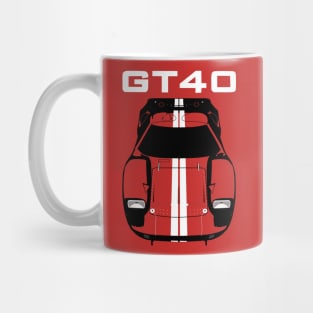 Ford GT40 - Multi color and white Mug